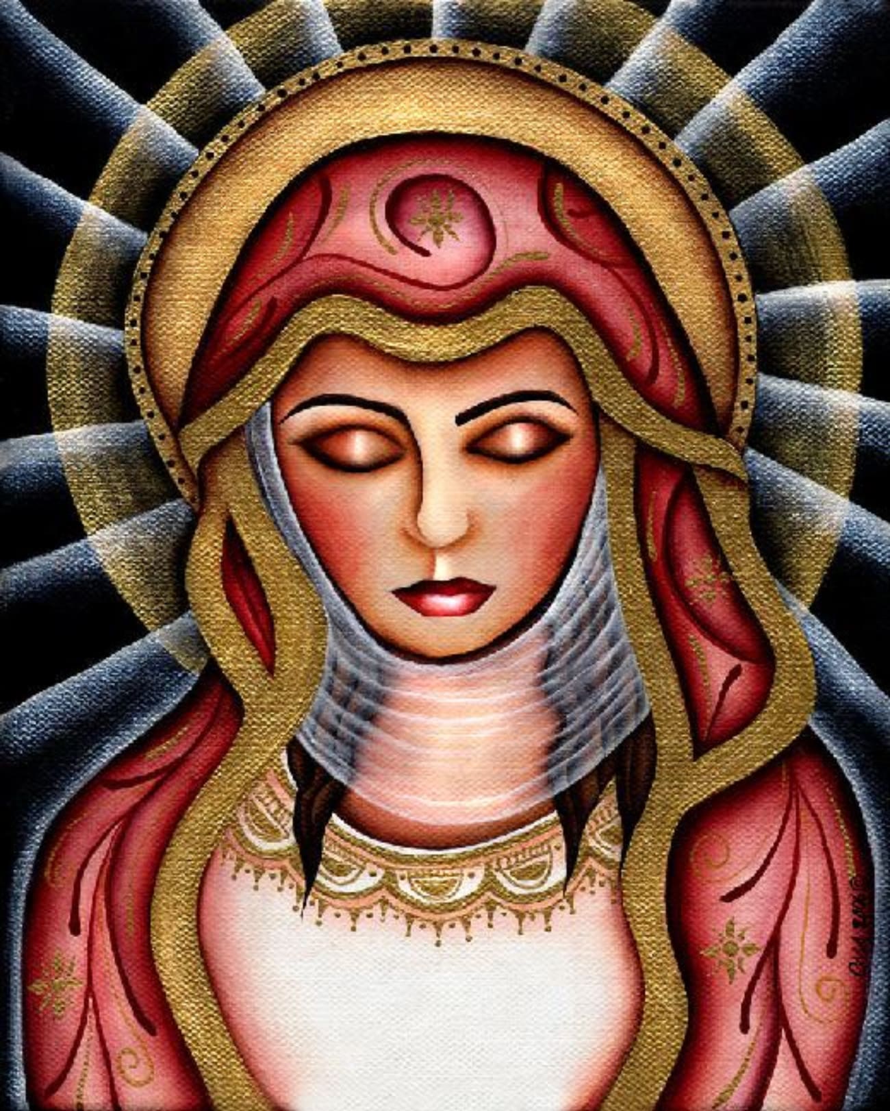 Blessed Mary - Canvas Giclee