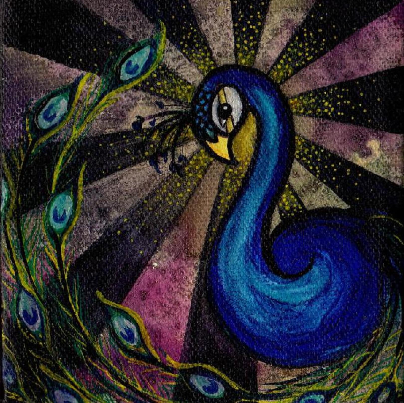 Brittany's Peacock - Canvas Giclee