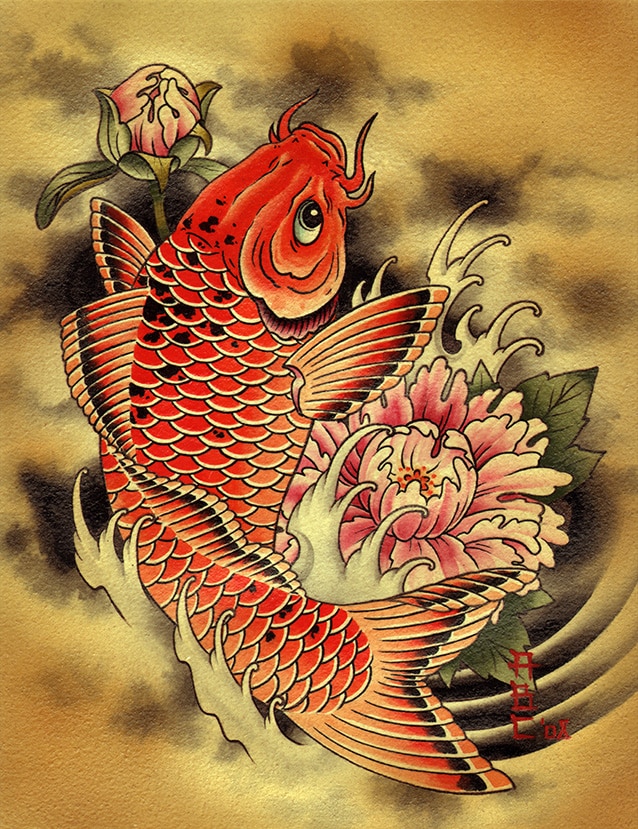 Carp - Canvas Giclee