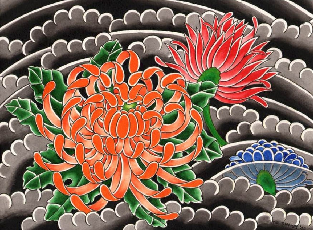 Chrysanthemum - Canvas Giclee