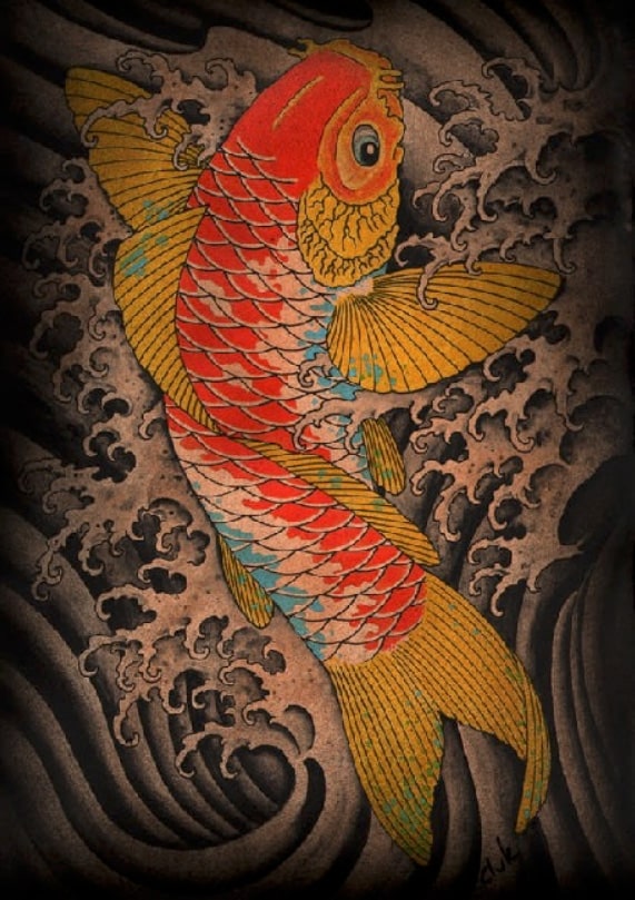 Koi - Canvas Giclee