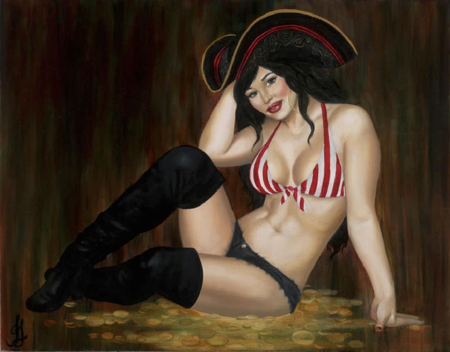 Pirate Booty - Canvas Giclee