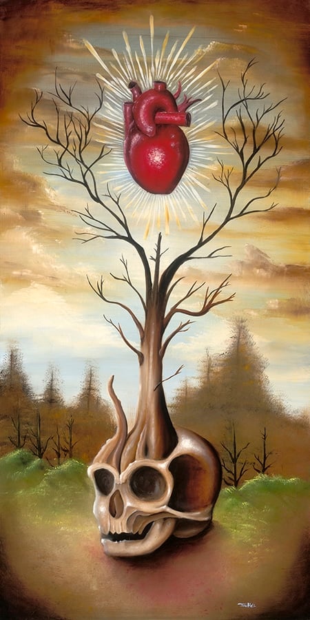 Skull Tree - Canvas Giclee