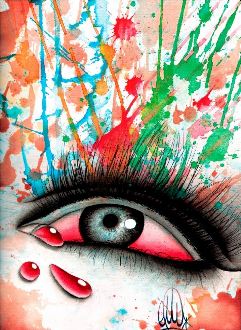 Bloody Eye - Canvas Giclee