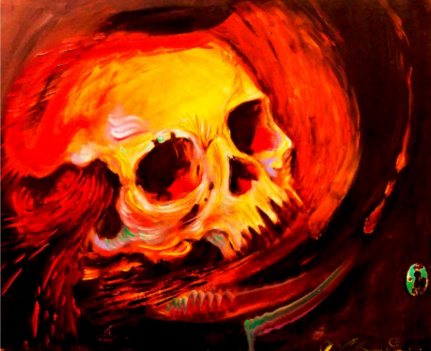 Volcanic Skull - Canvas Giclee