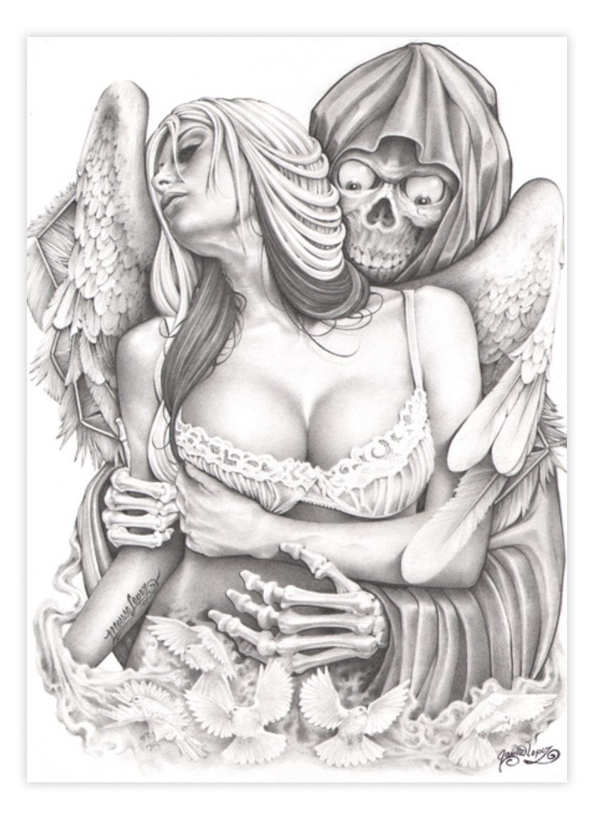 Reaper Embrace - Canvas Giclee