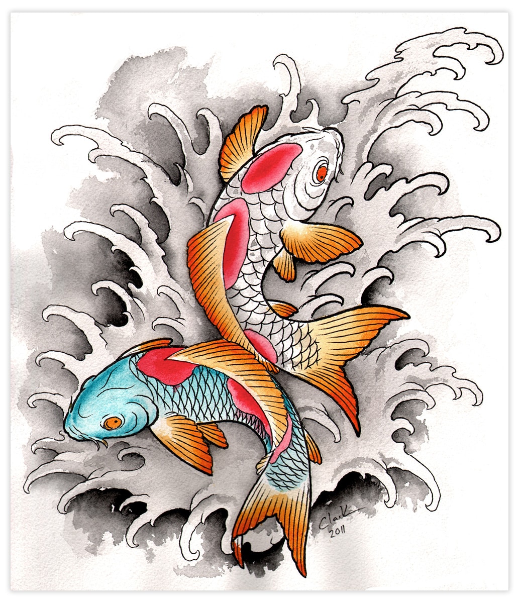 Koi At Play