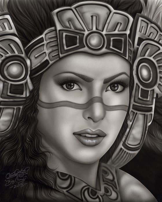 Aztec Princess - Canvas Giclee