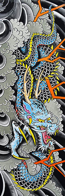 Clark's Blue Dragon - Canvas Giclee