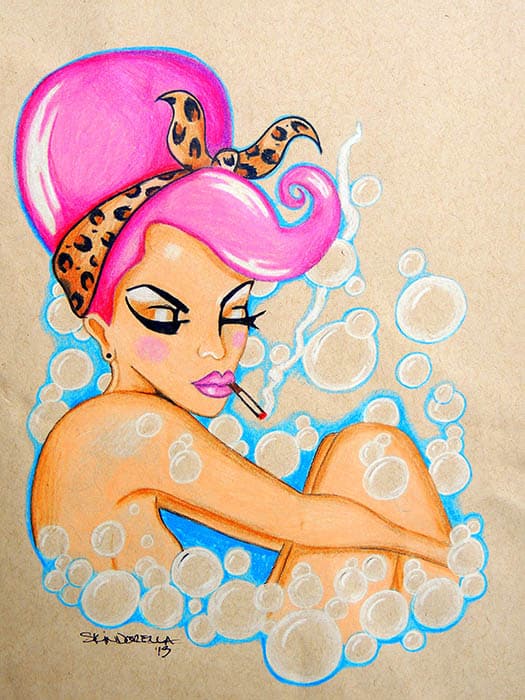 Bubble Bath - Canvas Giclee