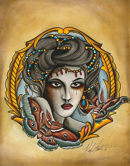 Butterfly Lady - Canvas Giclee