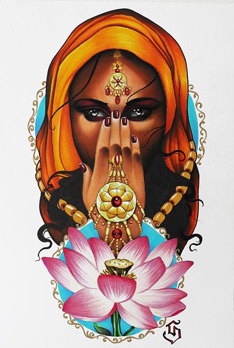 Indian Beauty - Canvas Giclee