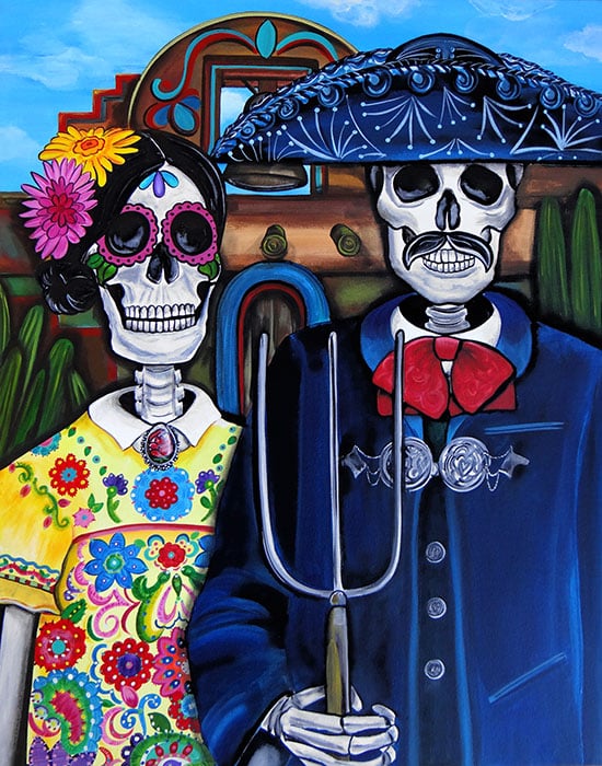 Mex Am Gothic - Canvas Giclee