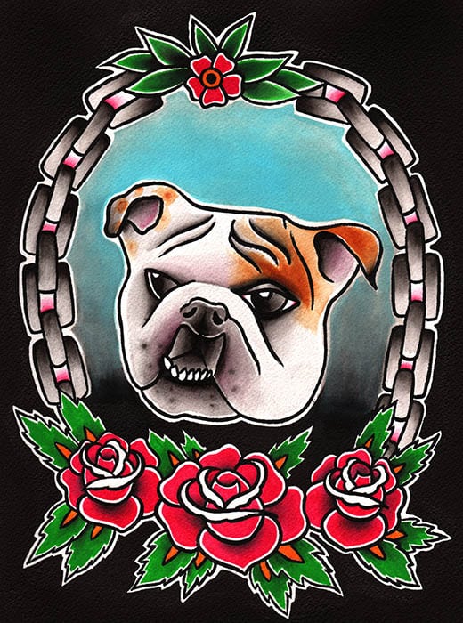 The Dogfather - Canvas Giclee