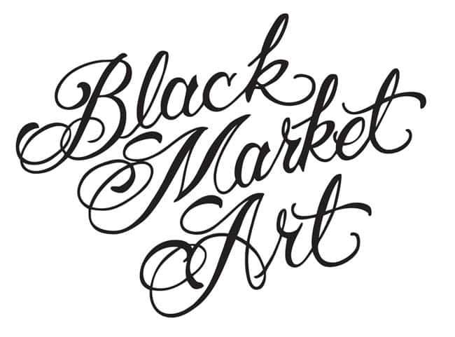 Black Market Art - Black Logo Vinyl Sticker