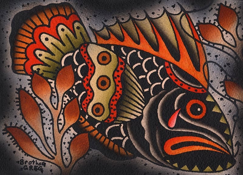 Crying Fish - Canvas Giclee