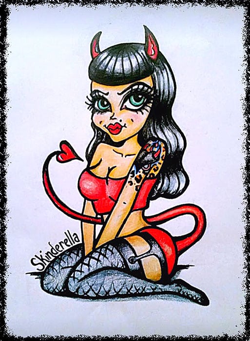 Devil Doll - Canvas Giclee