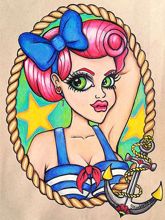 Pinup Star - Canvas Giclee