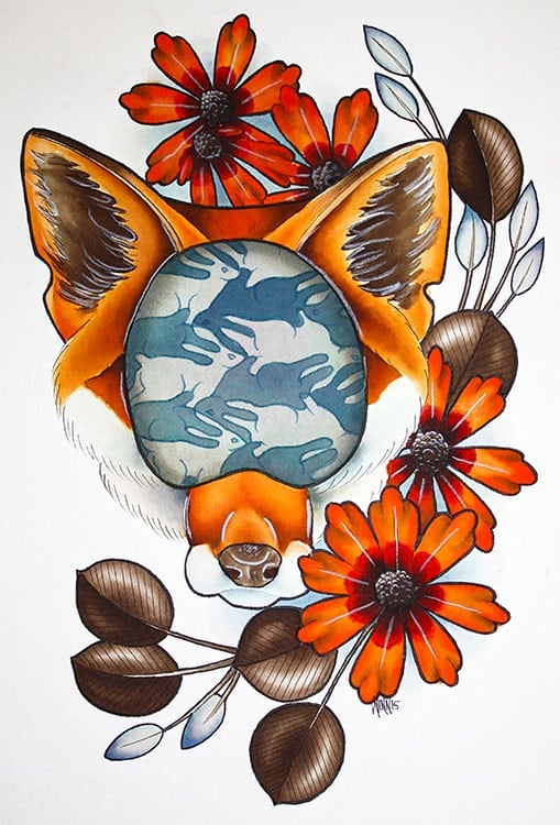 Fox Dreams - Canvas Giclee