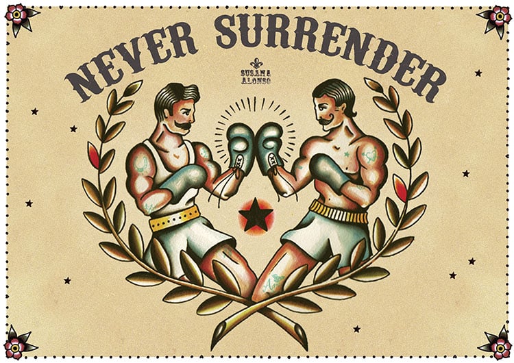 Never Surrender - Canvas Giclee