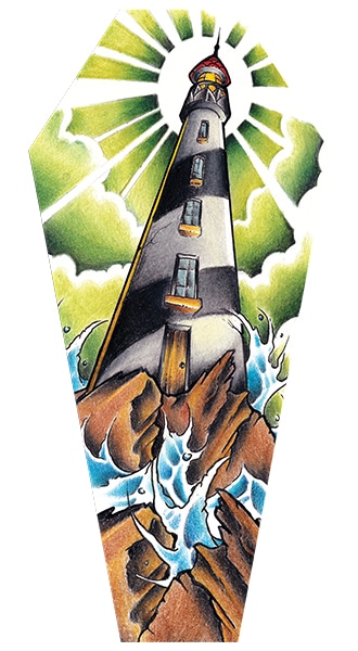 Light House - Canvas Coffin Giclee