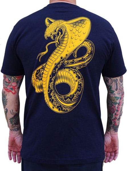 Golden Cobra Tee Navy