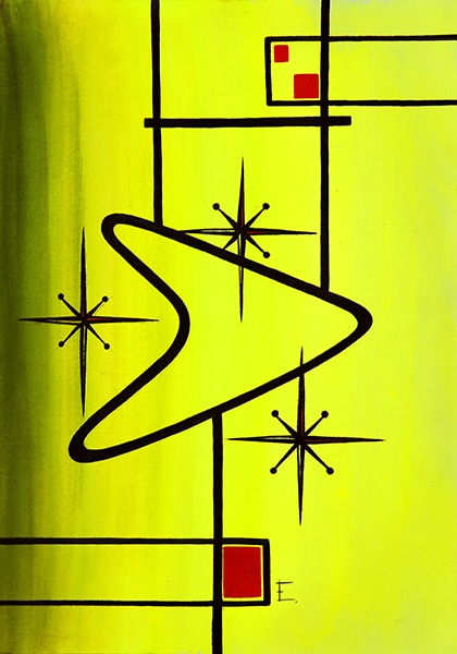 Lime Satellite - Canvas Giclee