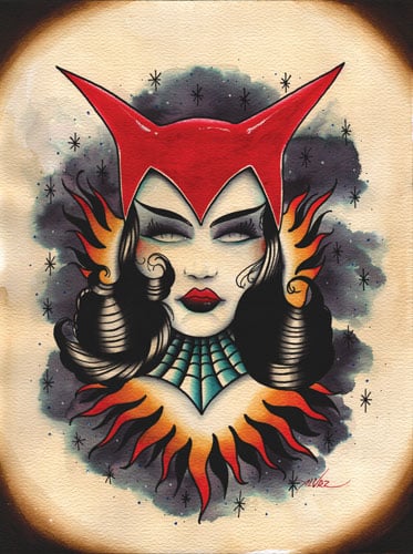 Devil Girl-Canvas Giclee