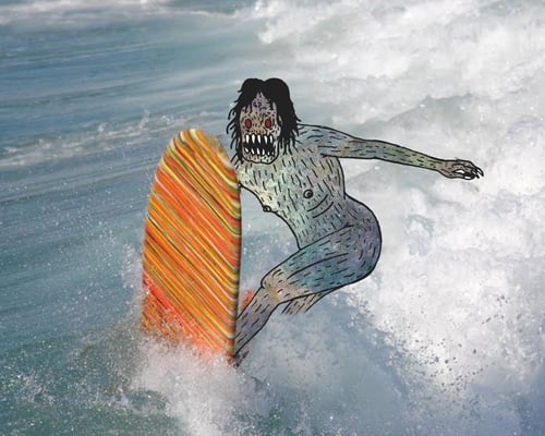 Surfer 4-Canvas Giclee