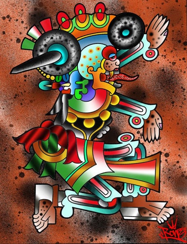 Mictlantecuhtli -Canvas Giclee