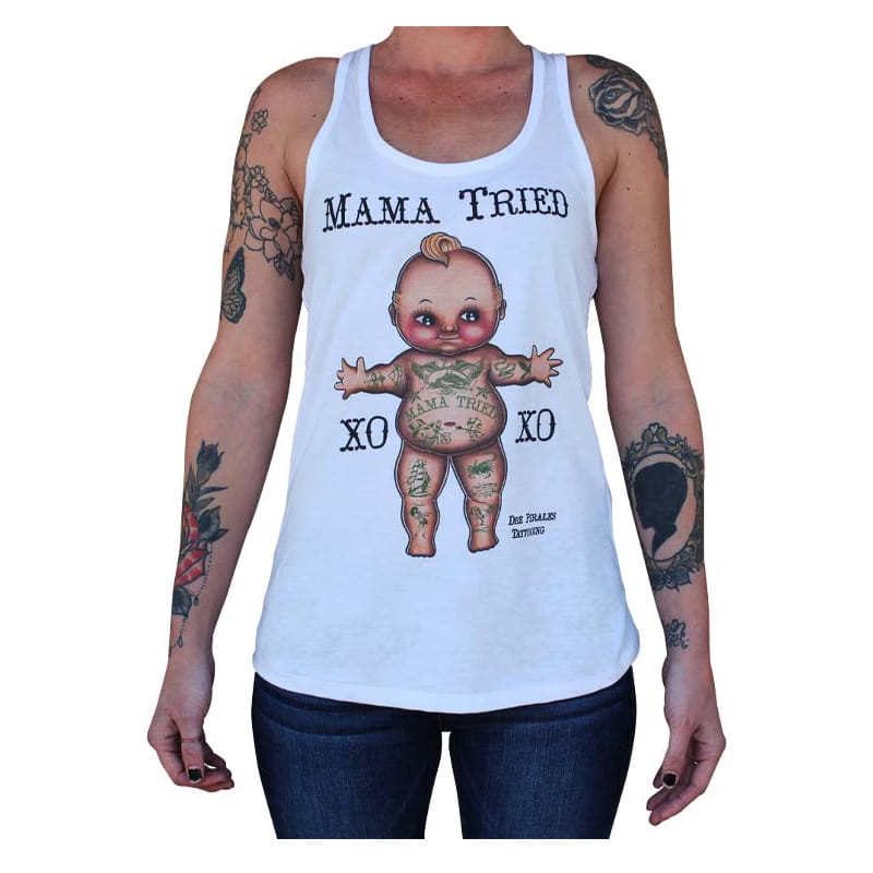 Mama Tried - Girl's Racer Back Tank Top