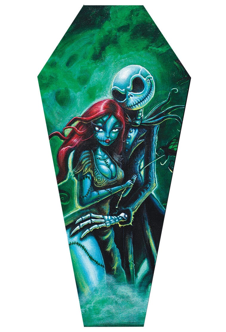 Jack & Sally - Canvas Coffin Giclee