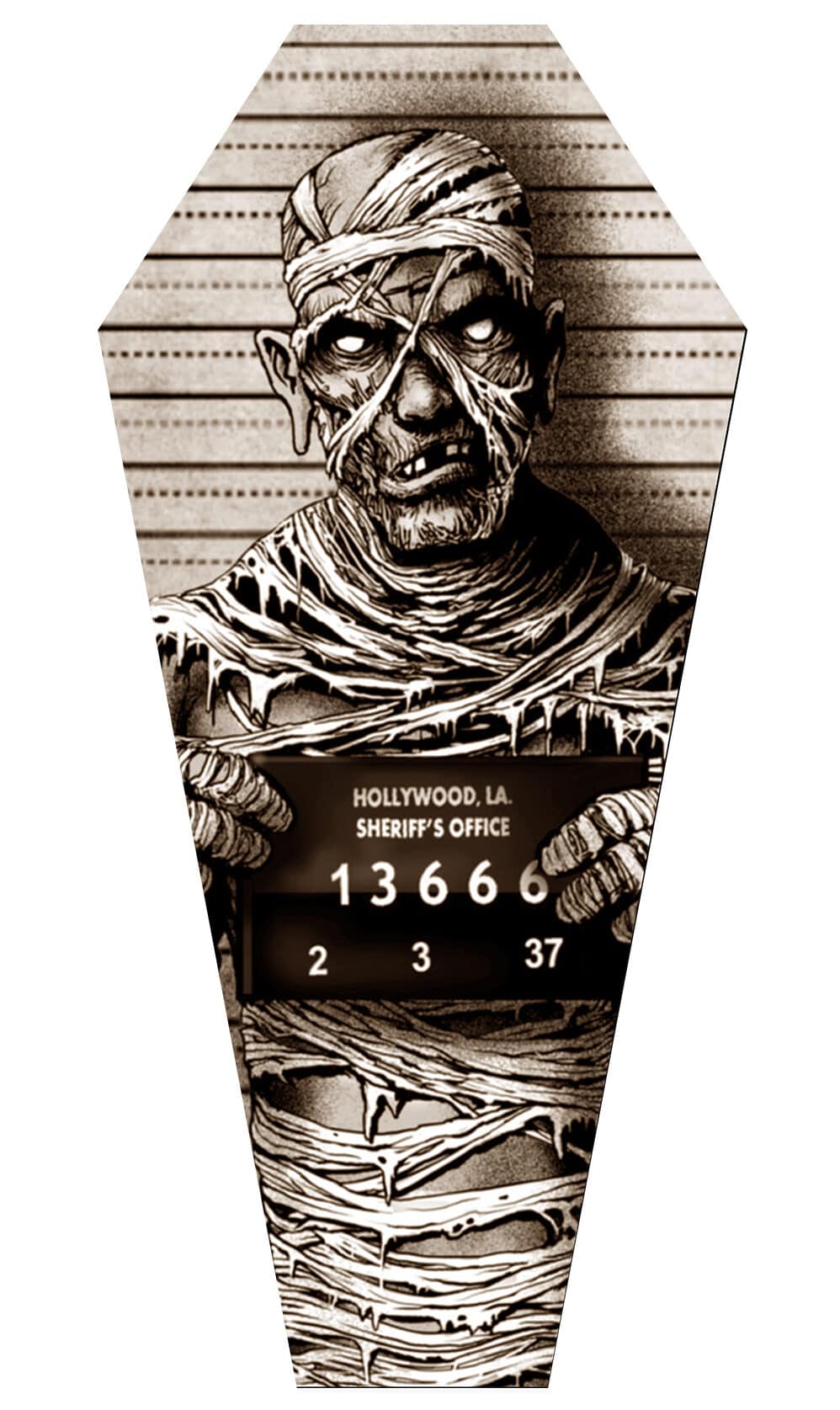 Mummy Mugshot - Canvas Coffin Giclee