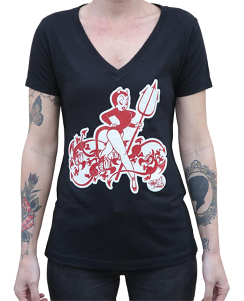 Queen of Pain - V Neck Tee