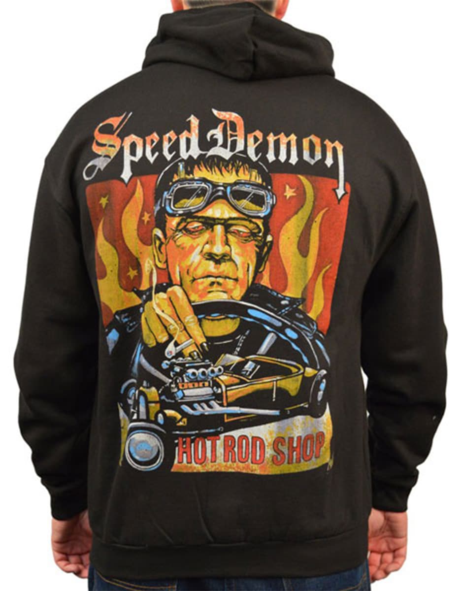 Speed_Demon-Zip_Hoodie-Black-Back-Body