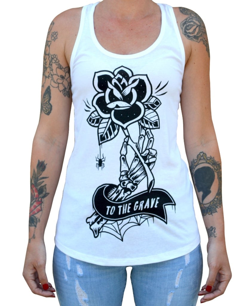 To the Grave - Ladies Racer Back Tank