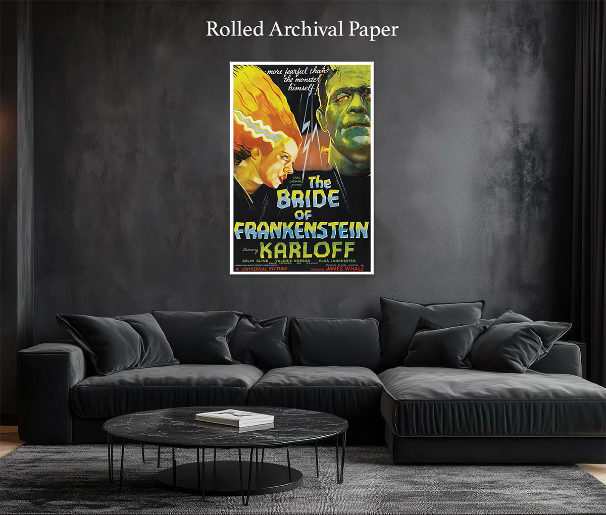 More Fearful - Frankenstein & Bride Movie Poster - Image 2