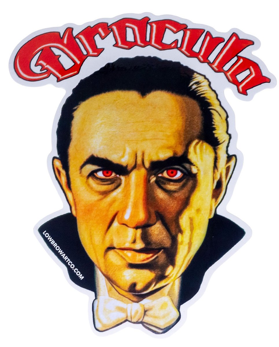 DRACULA MOVIE POSTER STICKER