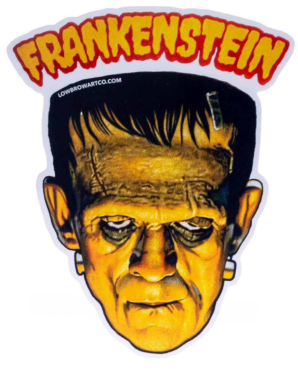 FRANKENSTEIN MOVIE POSTER STICKER
