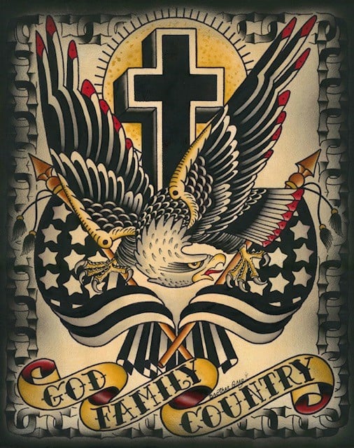 GOD FAMILY COUNTRY - Art Prints