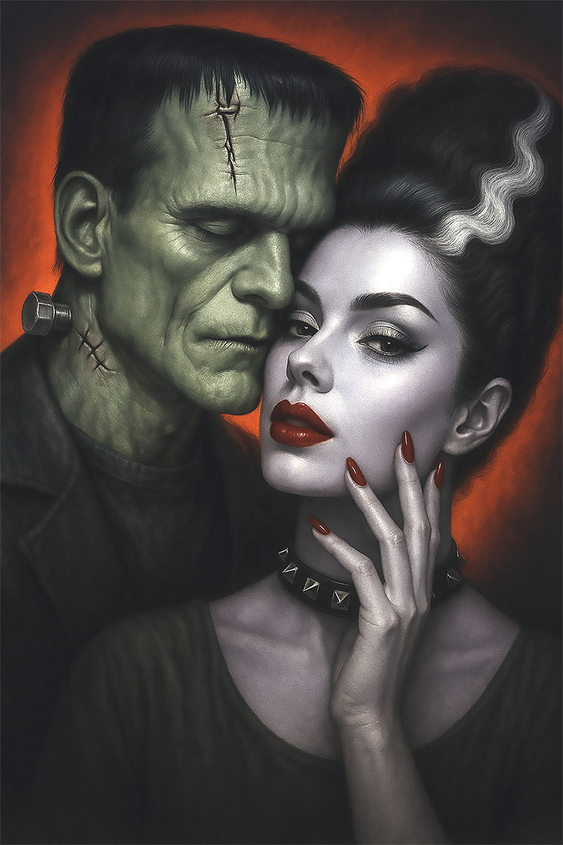 MONSTERS EMBRACE - Art Prints