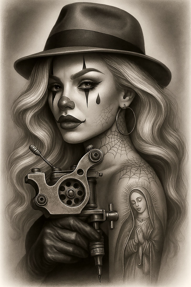 TATTOO PAYASA - Art Prints