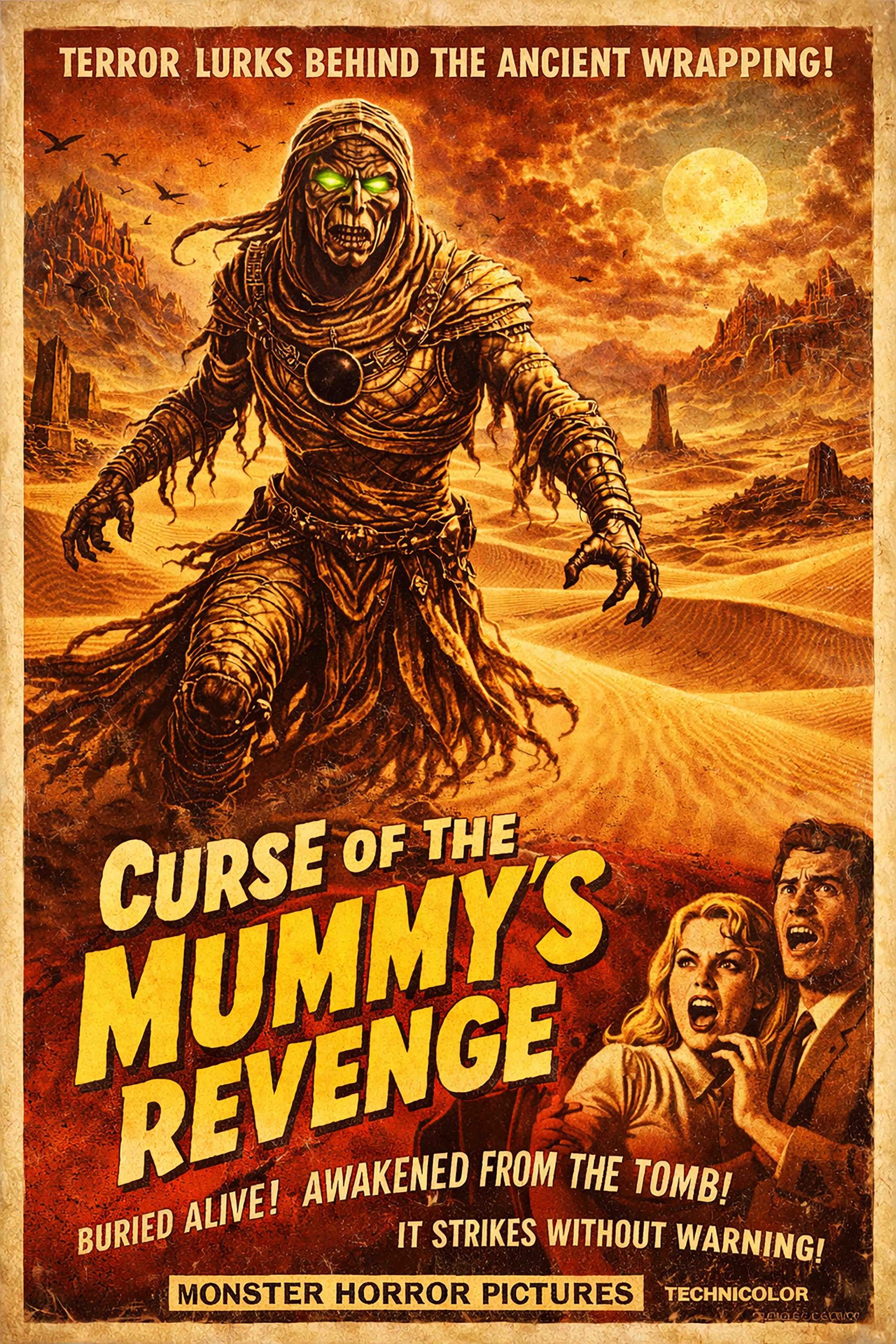 MUMMYS REVENGE - Horror Movie Art Prints