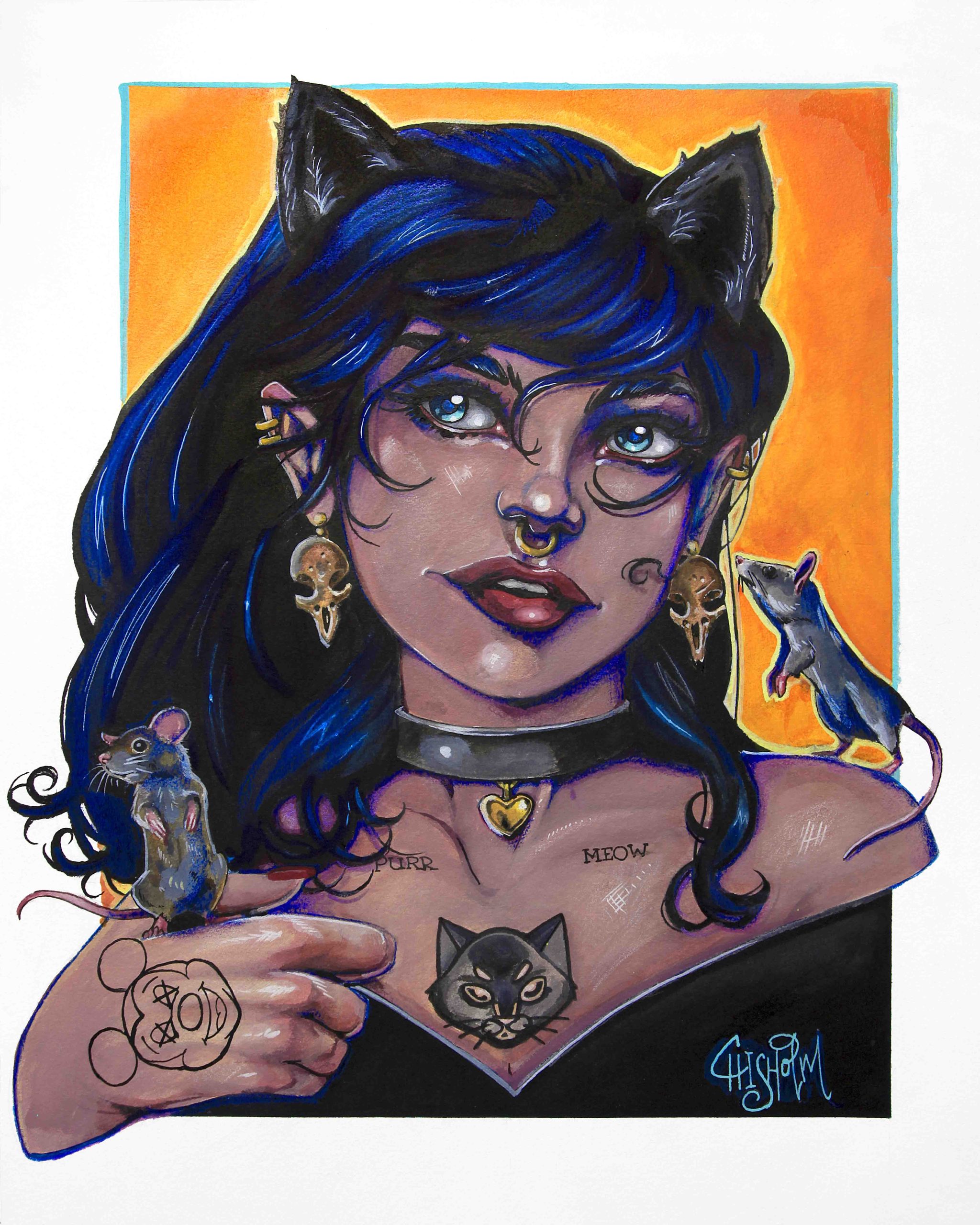 PURR MEOW - Art Prints