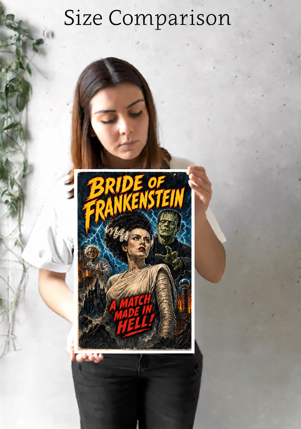 SET OF 5 HORROR MOVIE POSTER ART PRINTS - Image 8