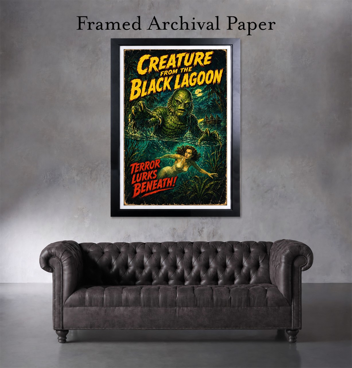 TERROR LURKS BENEATH - Art Print - Image 4