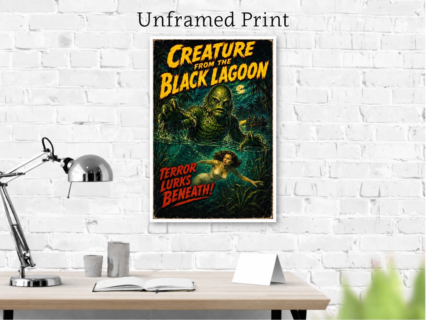 SET OF 5 HORROR MOVIE POSTER ART PRINTS - Image 9