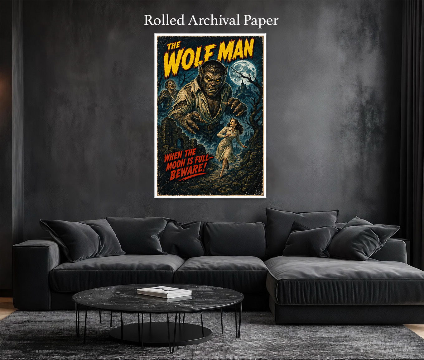 WHEN THE MOON IS FULL - Art Print - Image 2