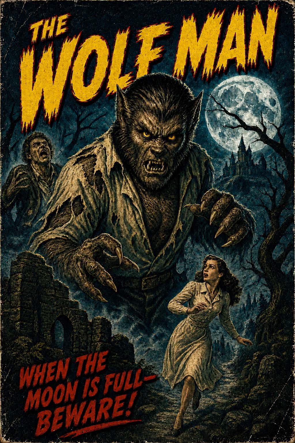 WHEN THE MOON IS FULL - Art Print
