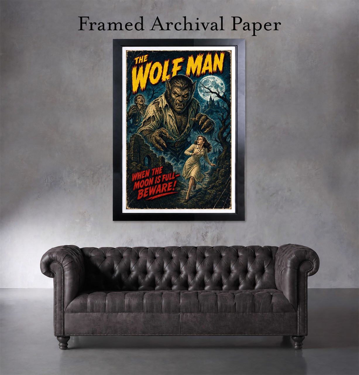 WHEN THE MOON IS FULL - Art Print - Image 4